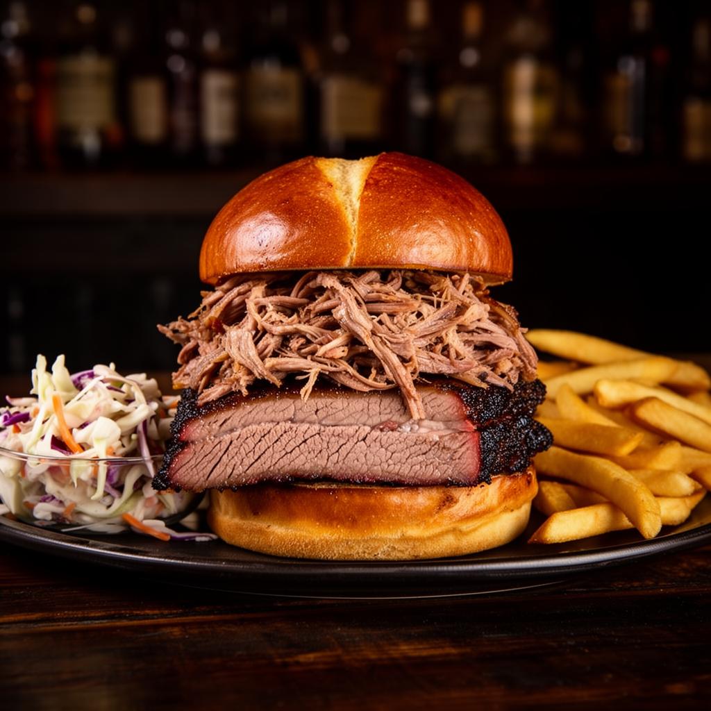 Brisket & Pork Stack