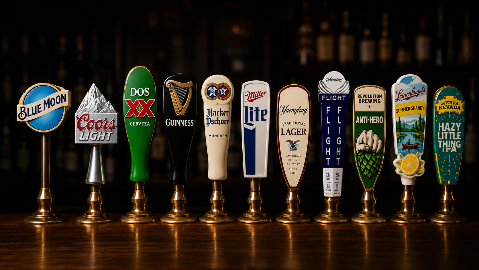 Draft beer tap handles