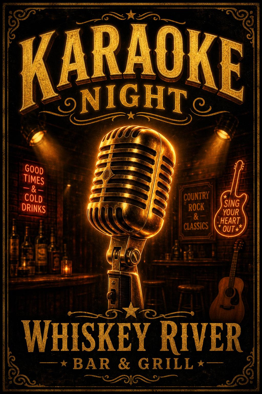 Karaoke Night at Whiskey River