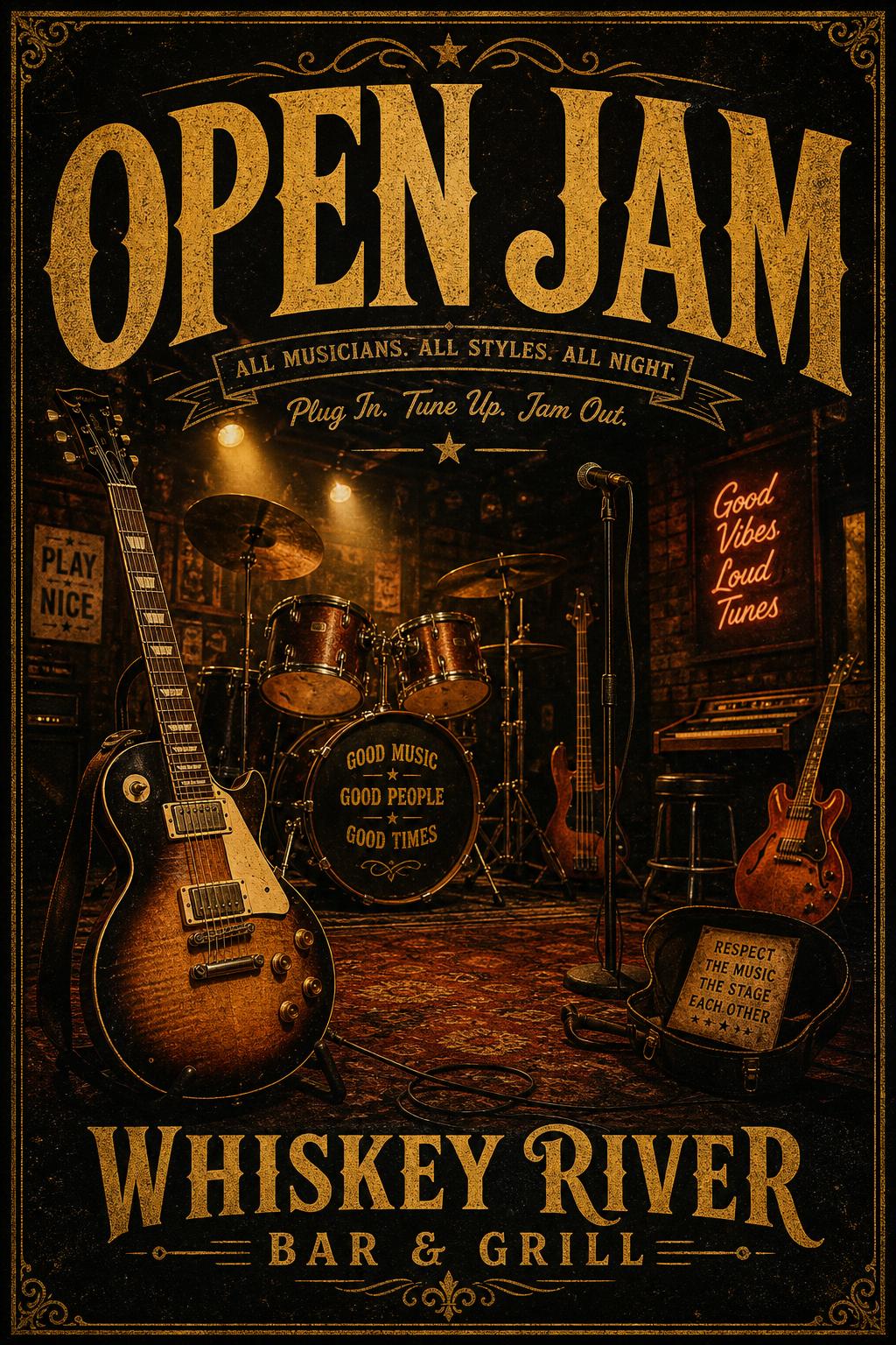 Open Jam Night at Whiskey River