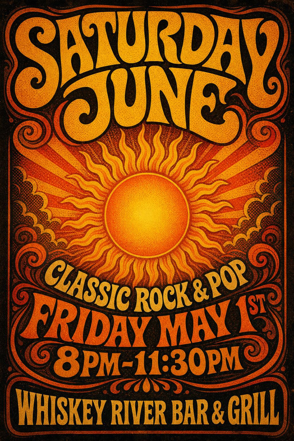 Saturday June — Classic Rock & Pop at Whiskey River